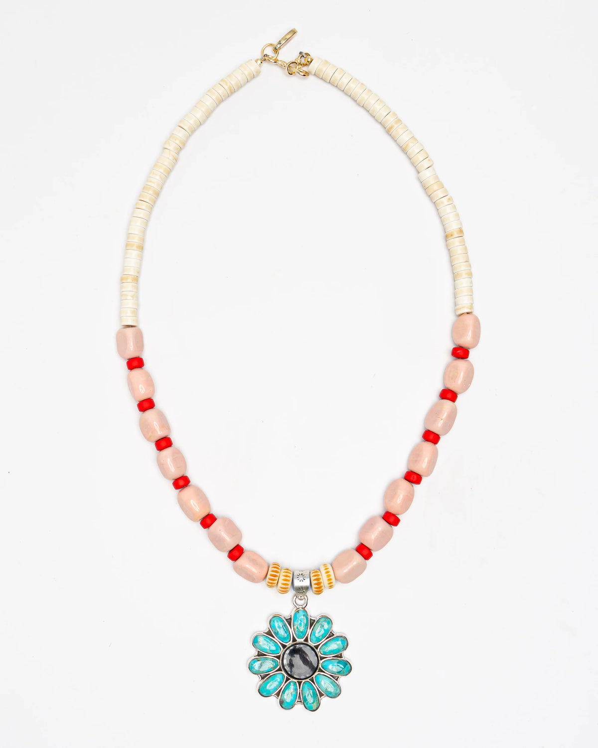 Turquoise Flower Necklace