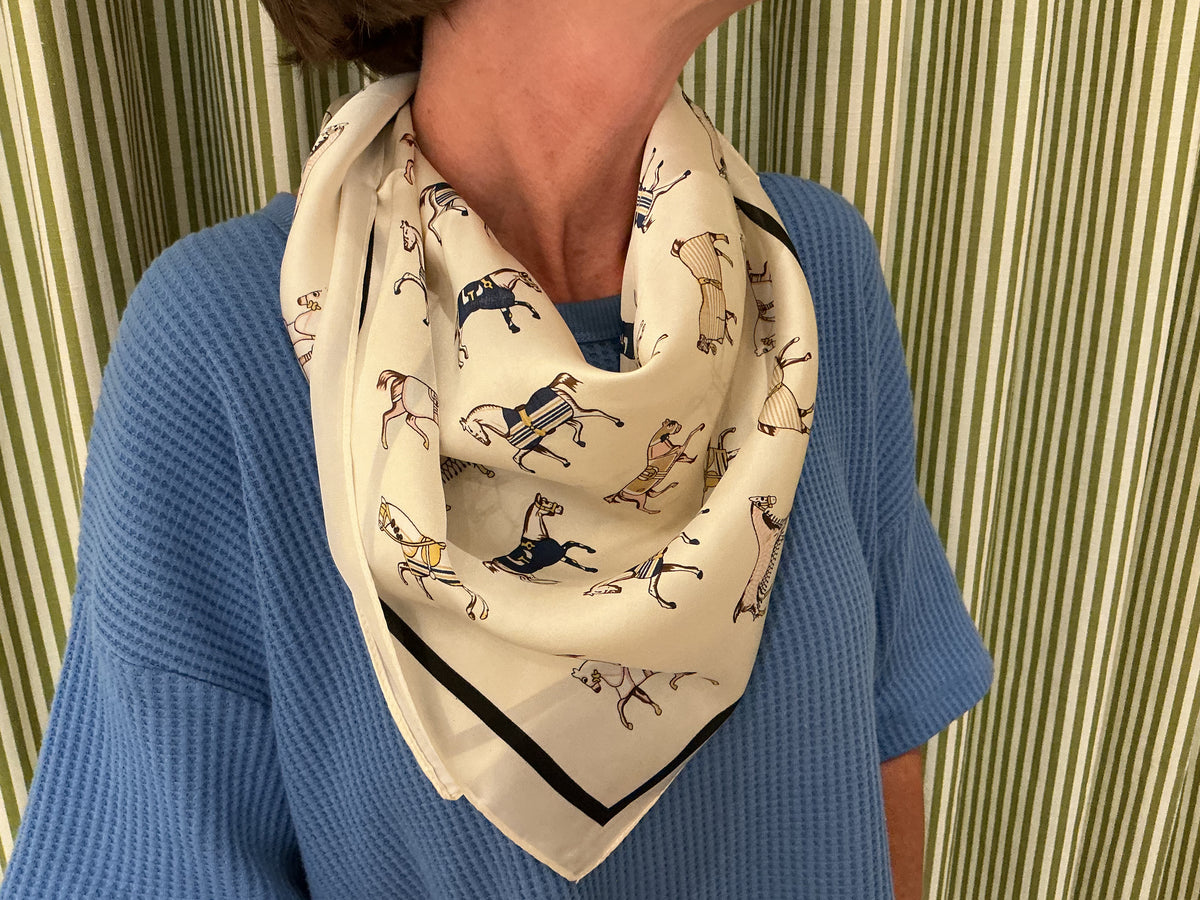 Cream Stable Scarf