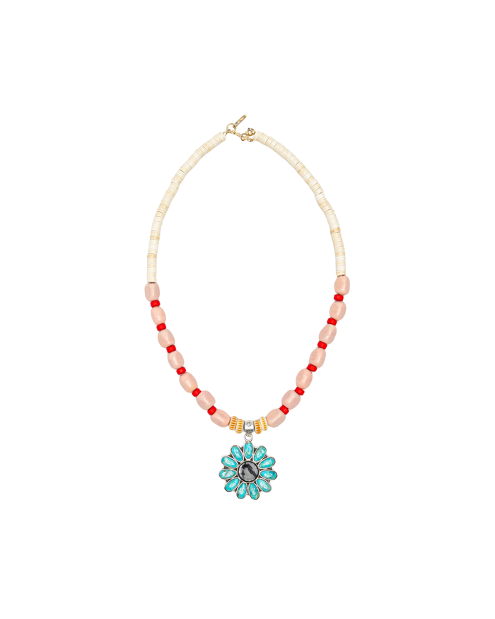 Turquoise Flower Necklace