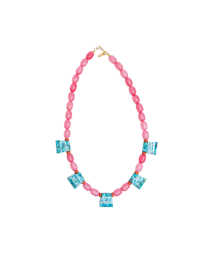 Turquoise Trapezoid Necklace