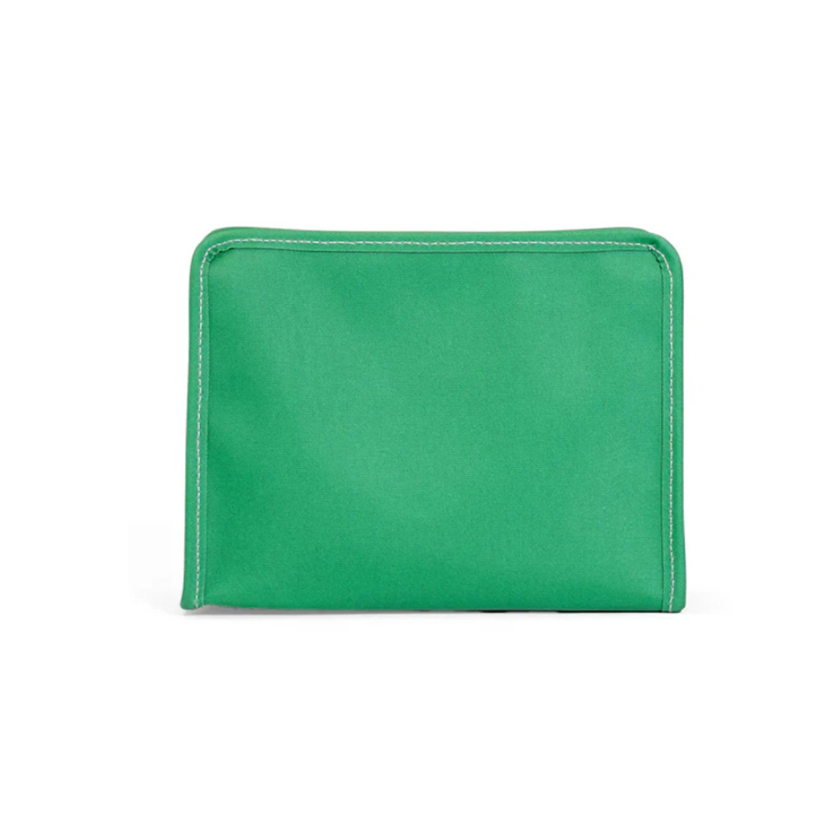 ROADIE LARGE Zip Pouch - COATED CANVAS KELLY GREEN