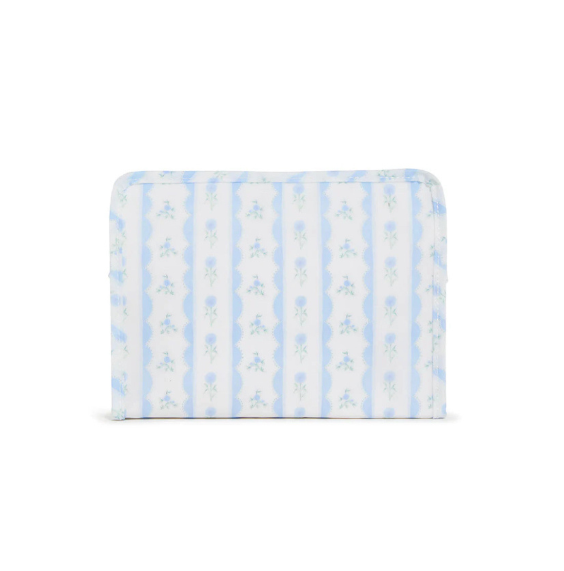 ROADIE MEDIUM Zip Pouch - RIBBON FLORAL BLUE