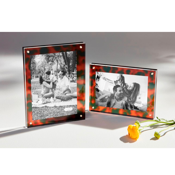Large Tortoise Acrylic Block Frame