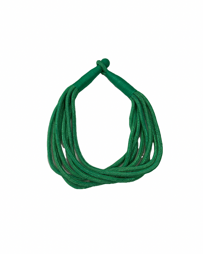 Kelly Green Rope Necklace