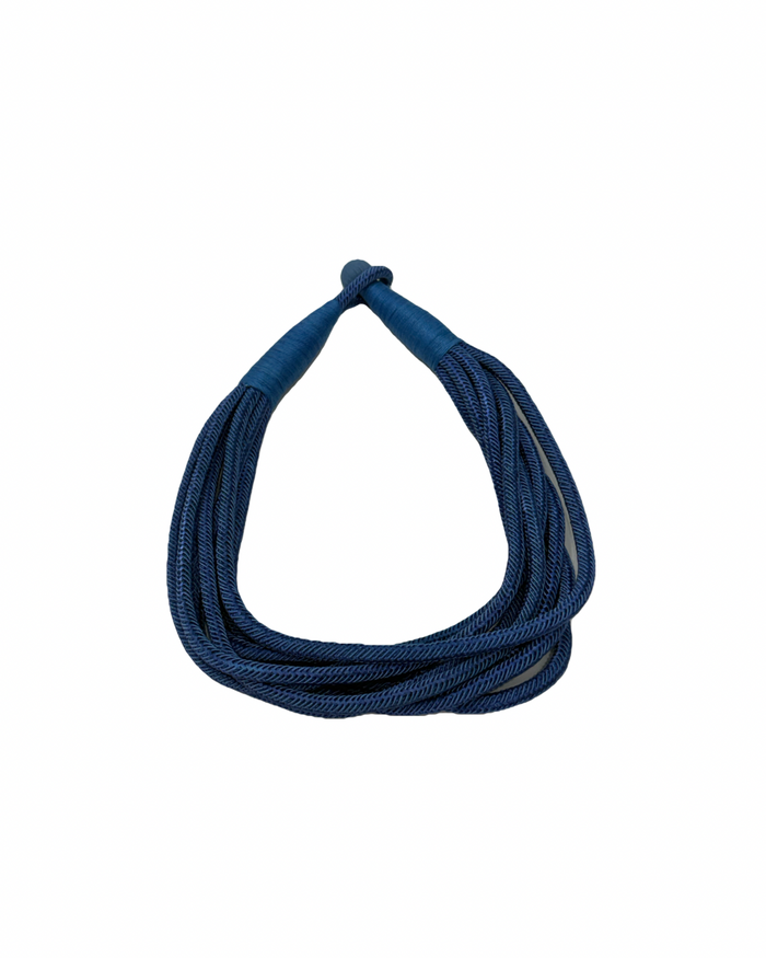 Dusty Blue Rope Necklace