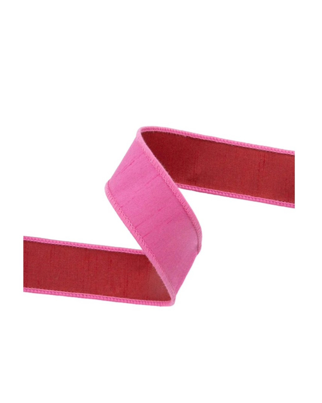 1 1/2” Wired Ribbon Red/Hot Pink