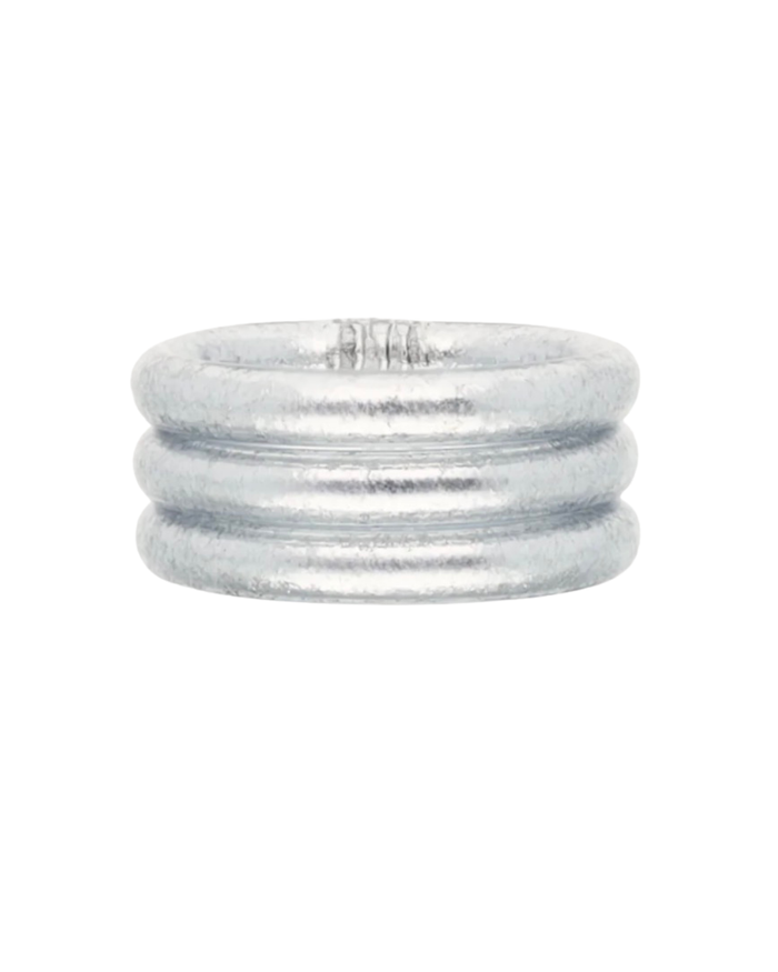 SILVER ALL WEATHER RINGS (SET OF 3)
