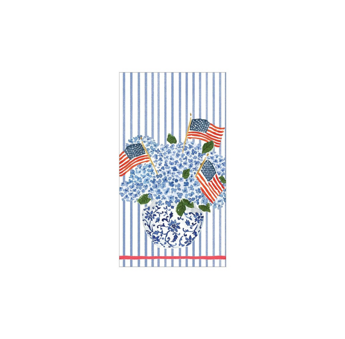 Flags And Hydrangeas Guest Towel