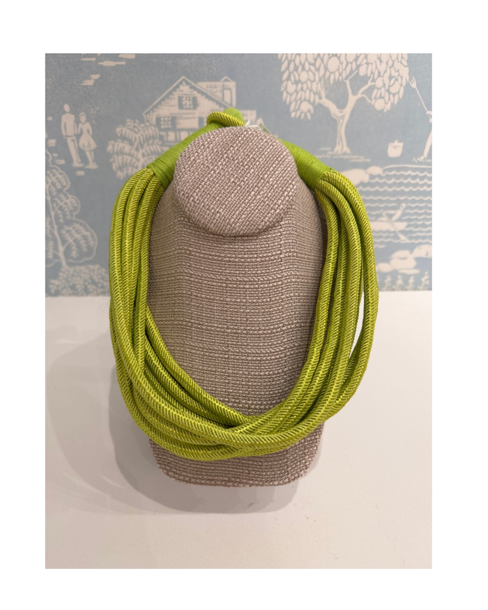 Chartreuse Rope Necklace