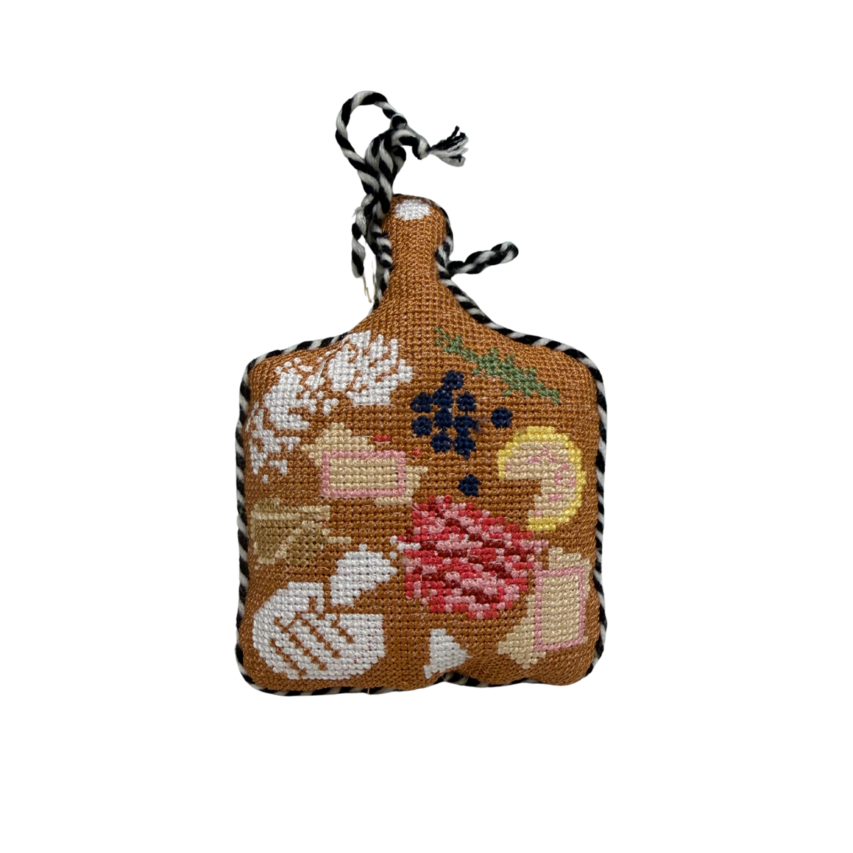 Charcuterie Board Needlepoint Ornament