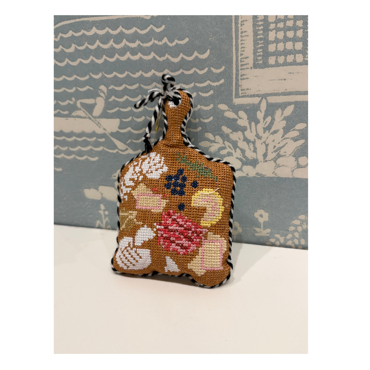 Charcuterie Board Needlepoint Ornament