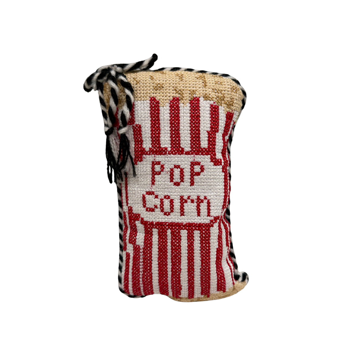 Popcorn Needlepoint Ornament