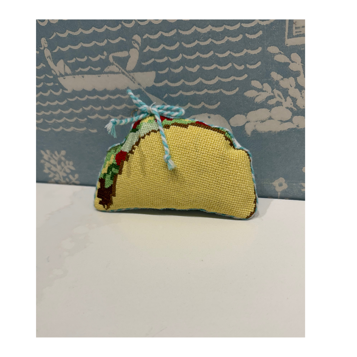 Taco Needlepoint Ornament