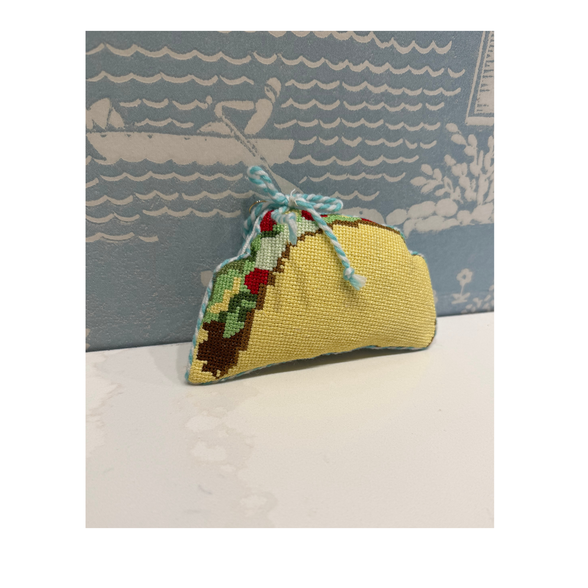 Taco Needlepoint Ornament