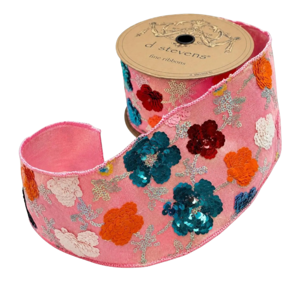 Pink Floral Ribbon