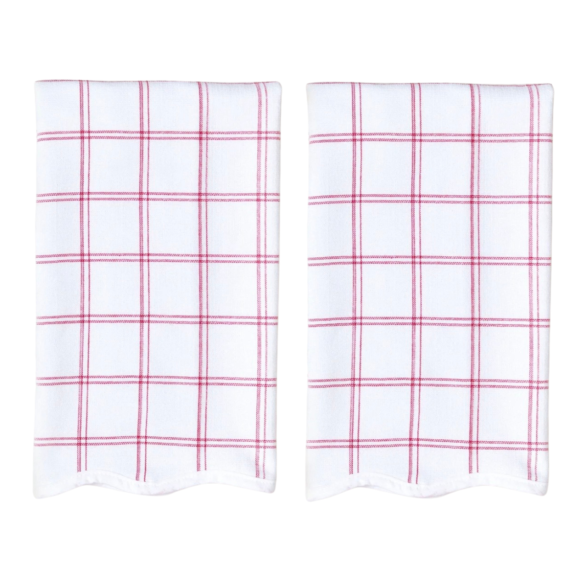 Weezie- Red Windowpane Kitchen Towel