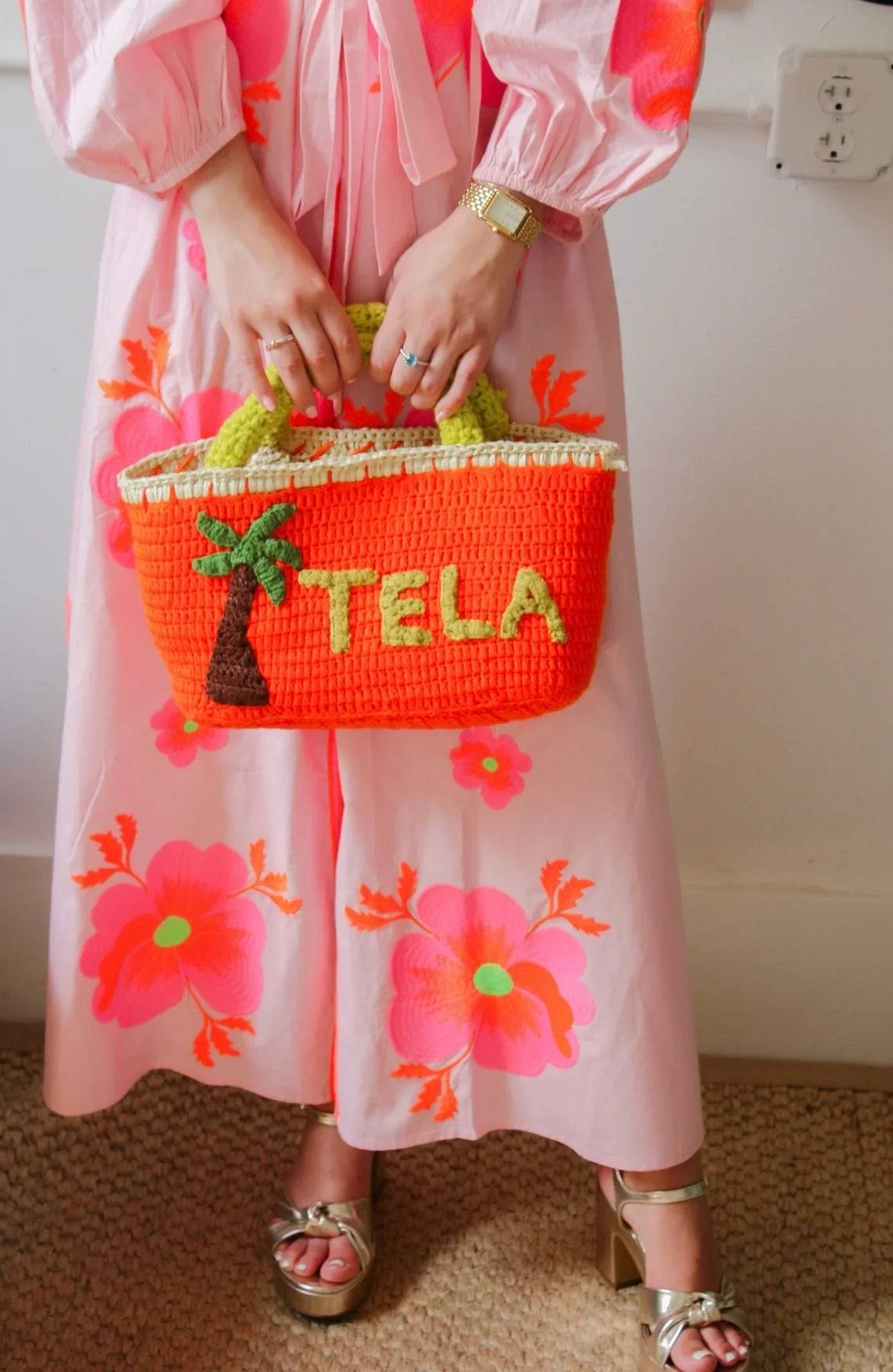 Tela Mercantile Pink Florida Florals