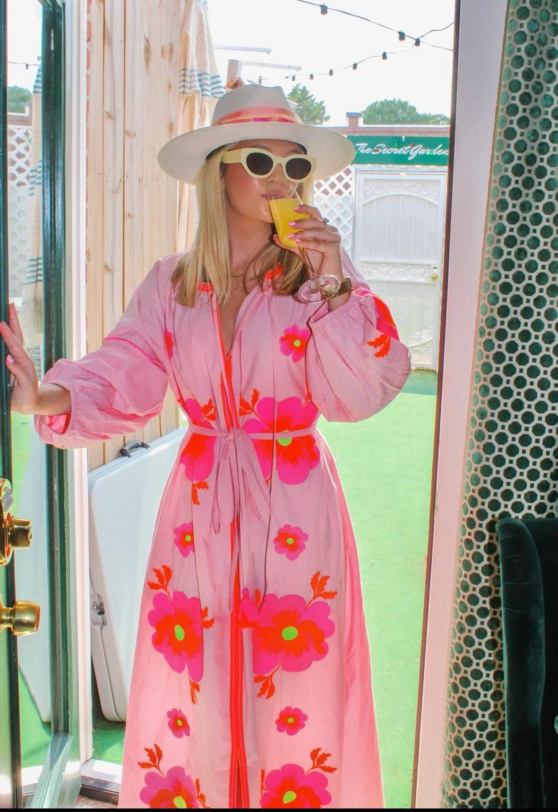 Tela Mercantile Pink Florida Florals