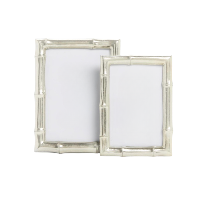 Silver Faux Bamboo Frame