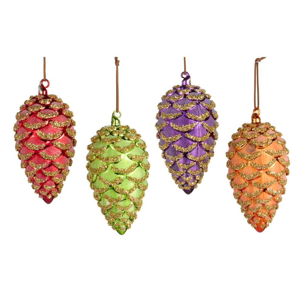 7” Colorful Cone Ornaments