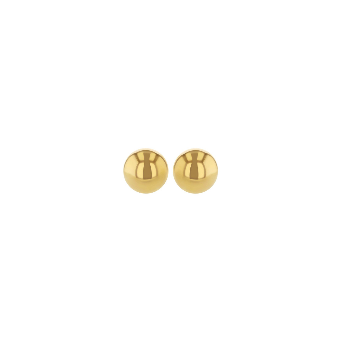8mm Gold Ball Stud Earring