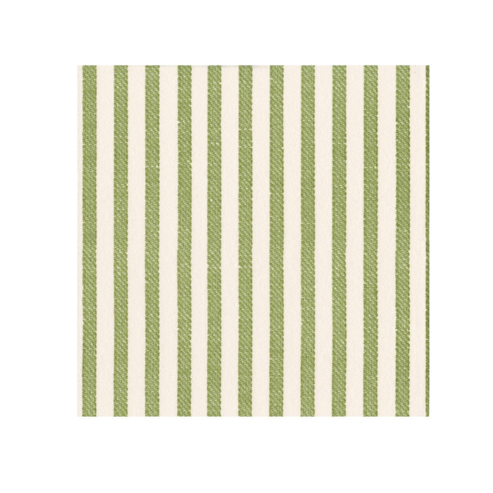 Melograno Stripe Sage Luncheon Napkin