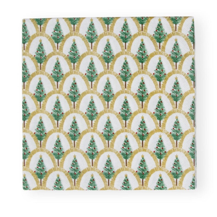 Deco Christmas Gold Napkin Luncheon