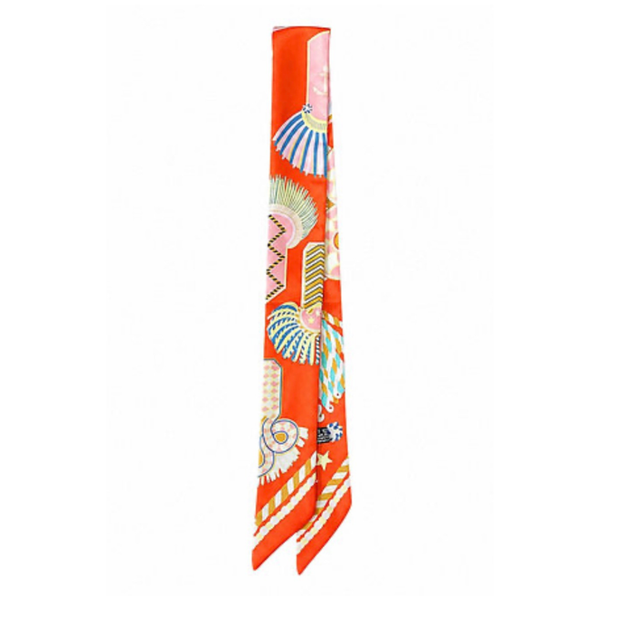 Orange Pop Twilly Scarf