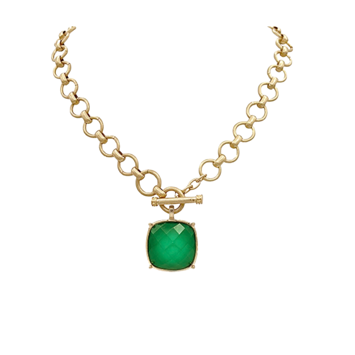 Green Pendant Necklace