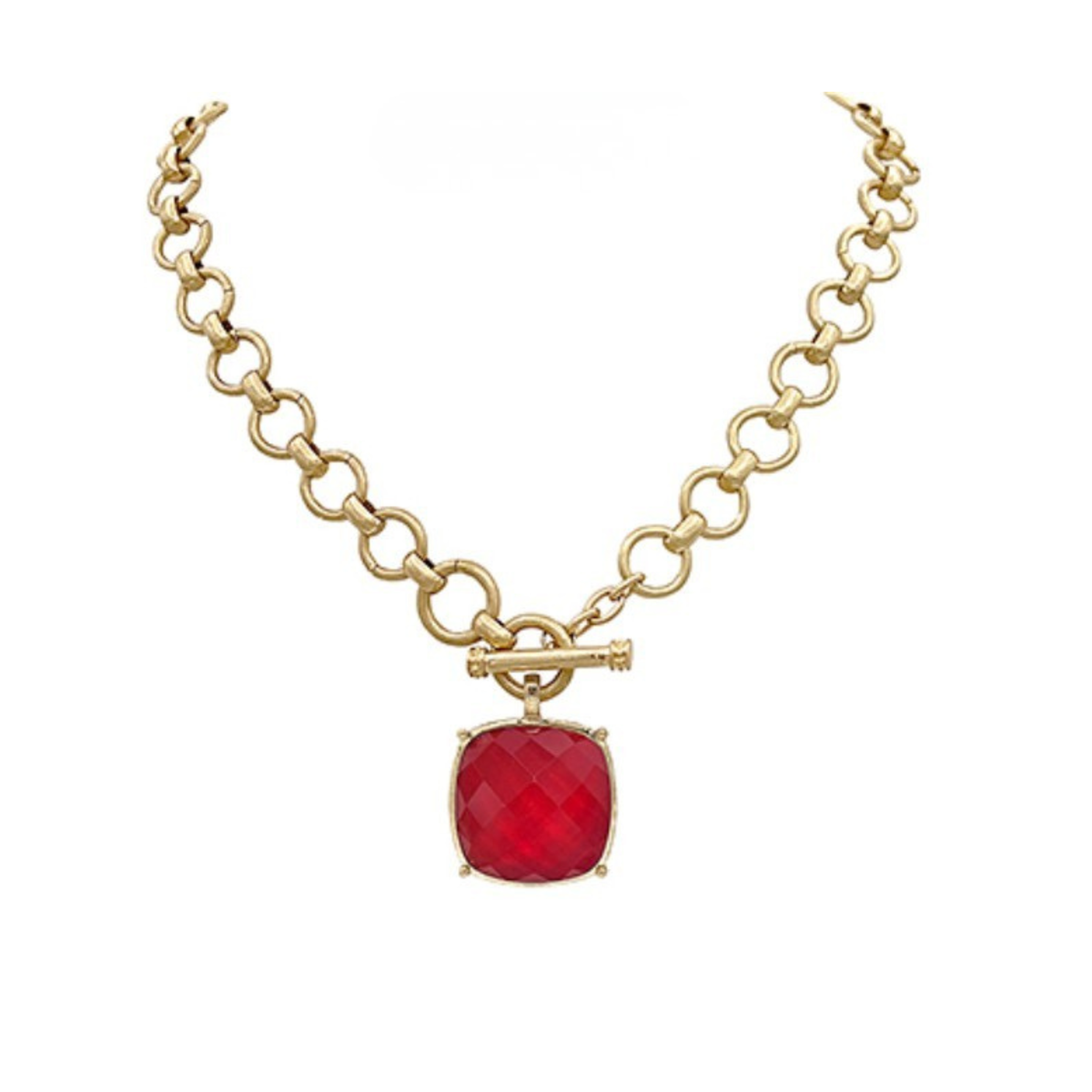 Red Pendant Necklace