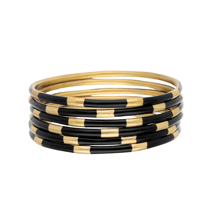 Black Veda Bangles Set of 6