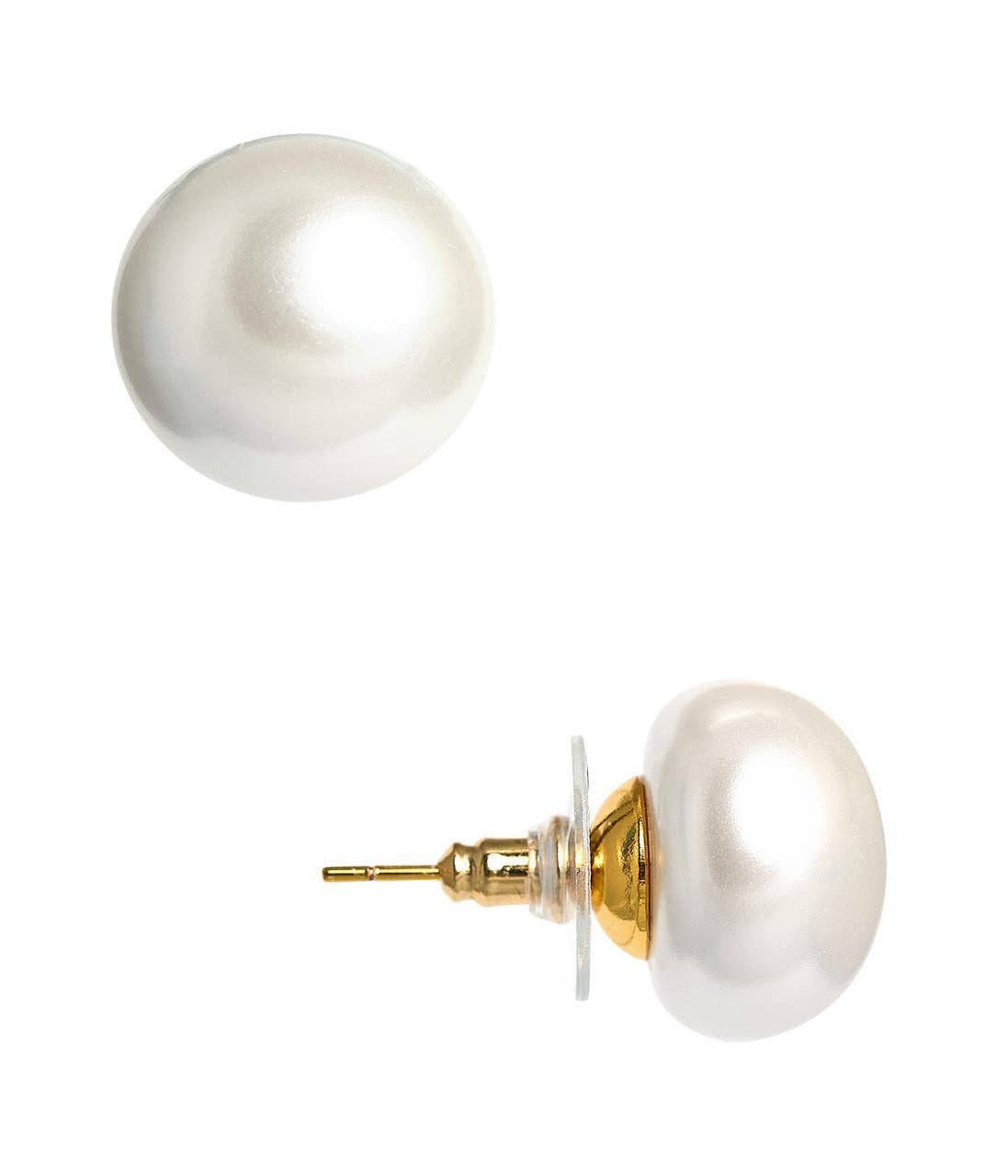 16mm Post Pearl Studs