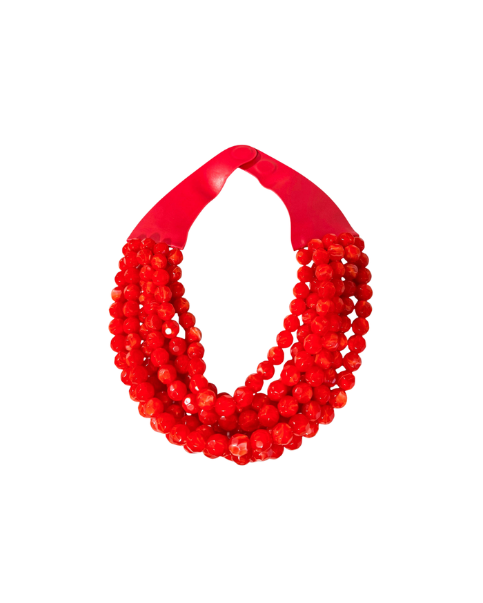 Cherry Pie Beaded Layer Necklace