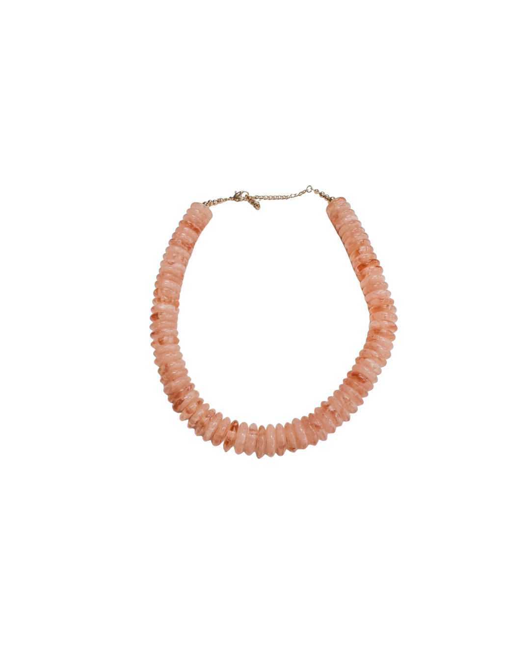 Peachy Beaded Necklace