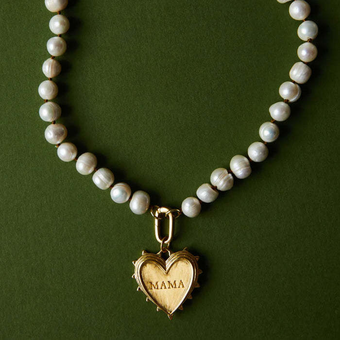 HART Pearl Necklace with Radiant Mama Charm