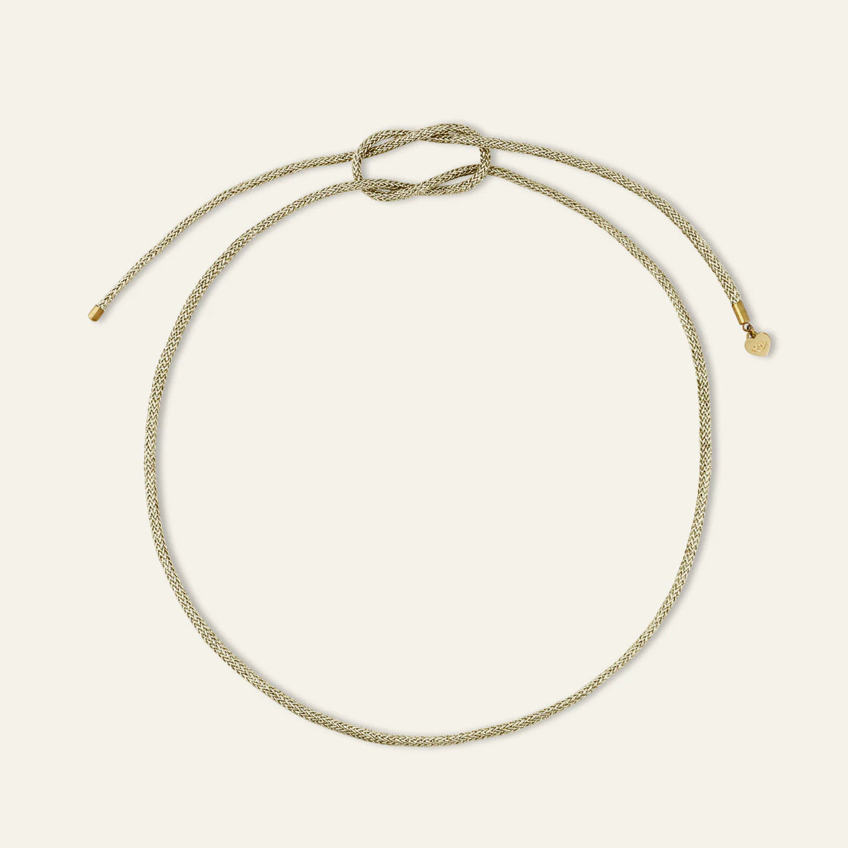 HART Gold Cord Necklace with Luck and Love Clover Charm
