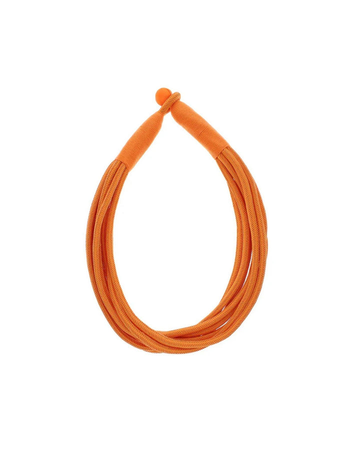 Orange Rope Necklace