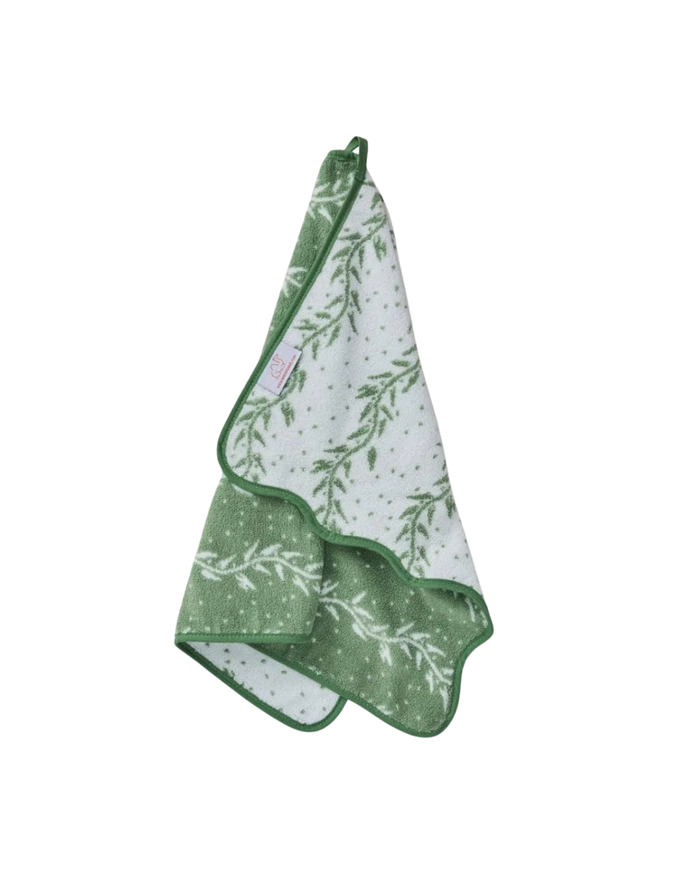 Weezie Patterned Hand Towel - Willow