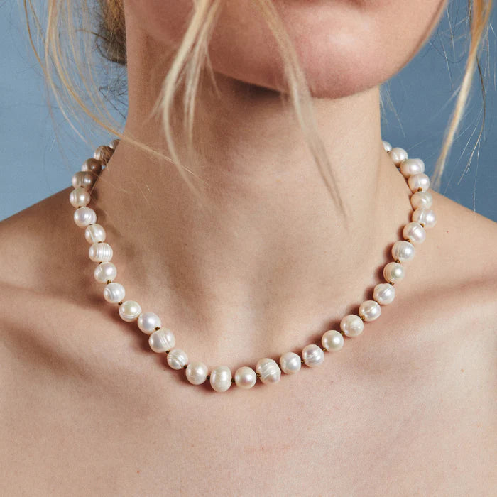 HART Pearl Necklace with Radiant Mama Charm
