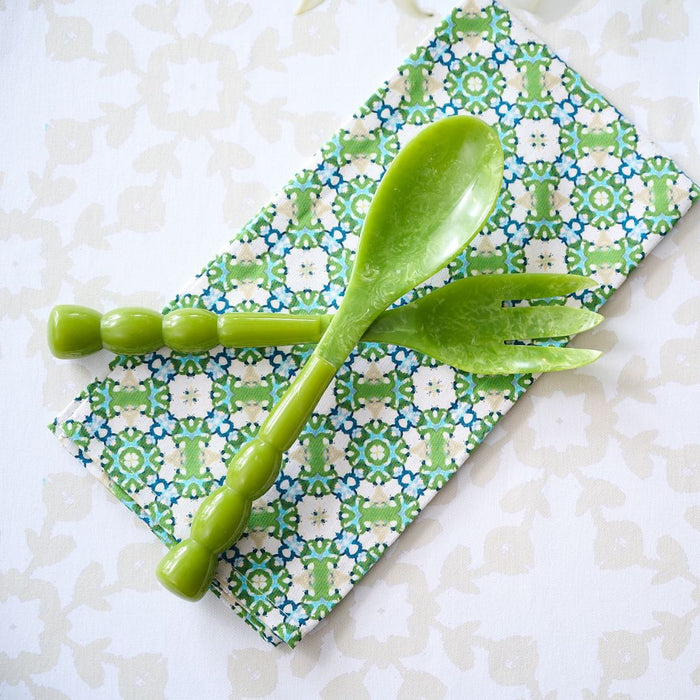 Green Bermuda Salad Servers