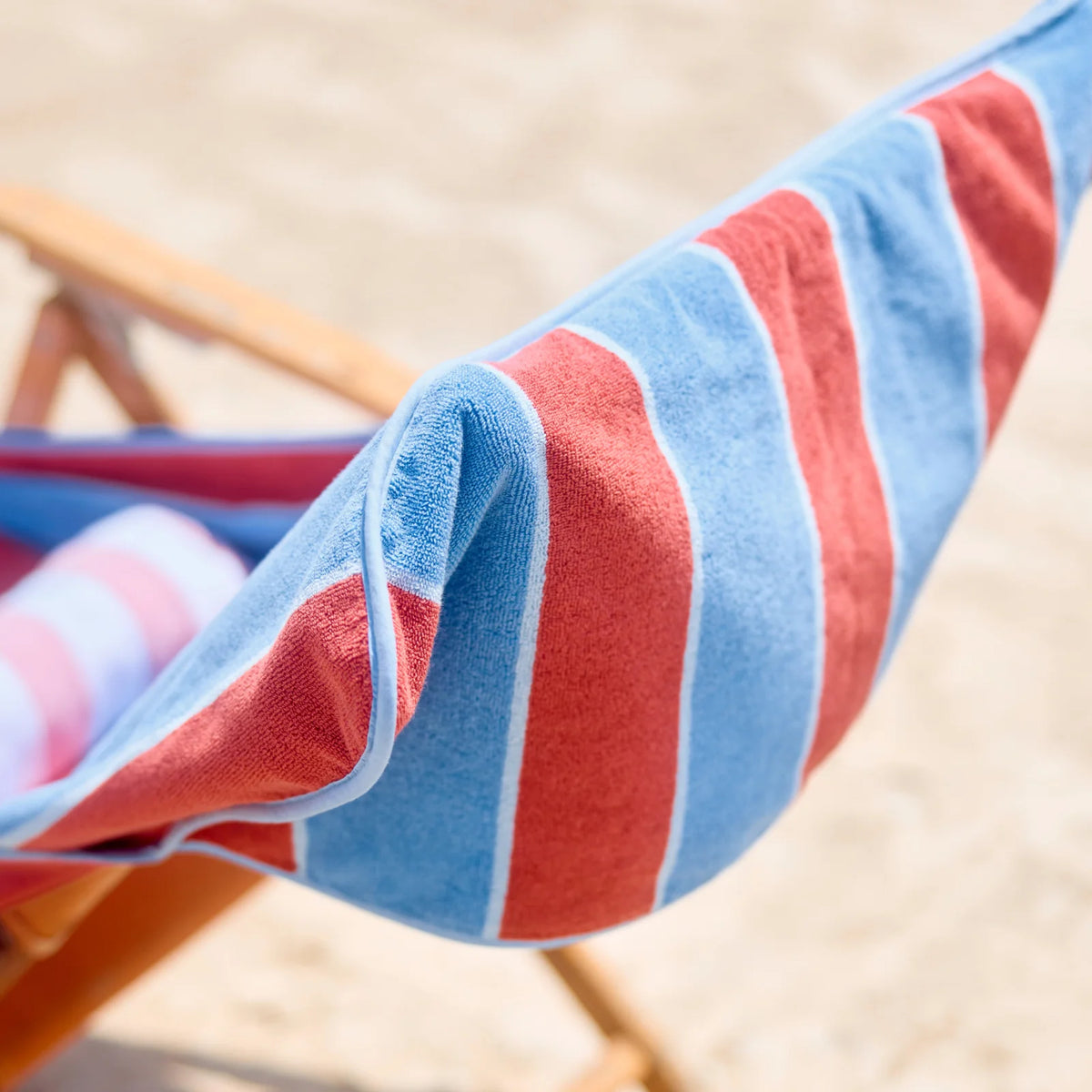 Weezie Riviera Stripe Beach Chair Cover