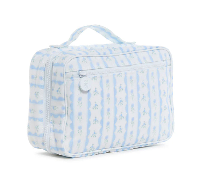 BUNDLE UP2 Hanging Toiletry Bag- Ribbon Floral Blue