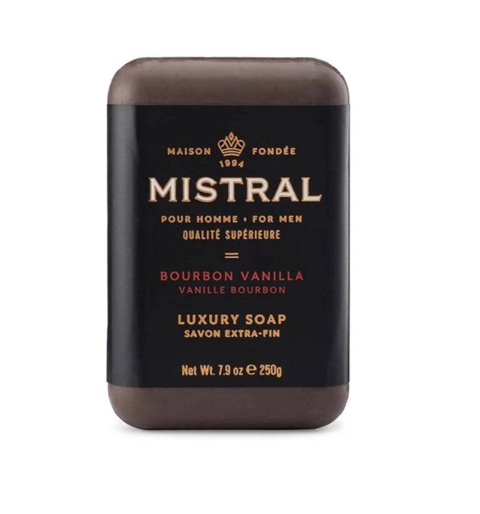 Bourbon Vanilla Men’s Bar Soap