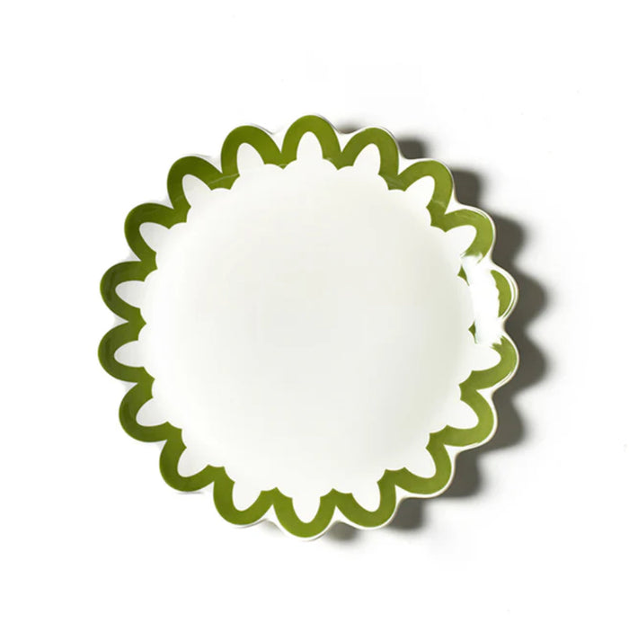 Olive Arabesque Trim Scallop Platter