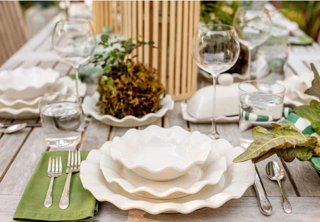 Signature Ruffle 8" Salad Plate White