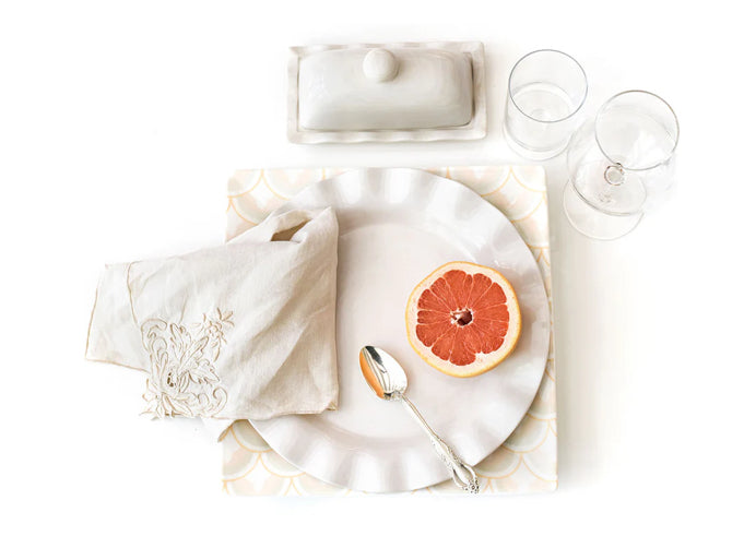 Signature 11" Ruffle Plate White