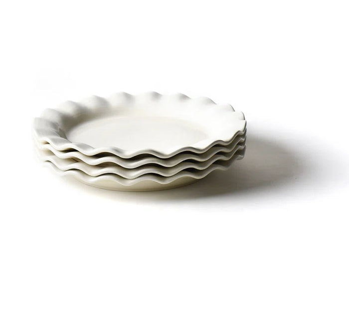 Signature 11" Ruffle Plate White