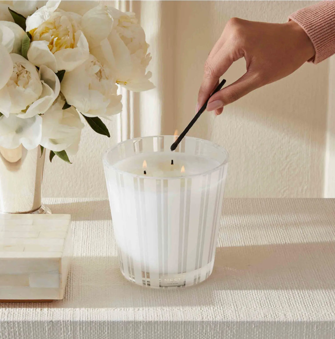 Linen 3 Wick Candle