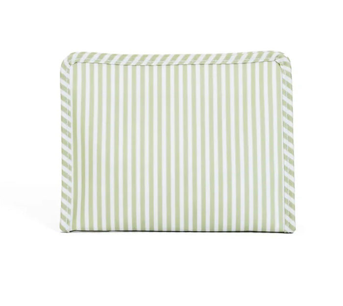 Roadie Medium Zip Pouch- Pimlico Stripe Sage