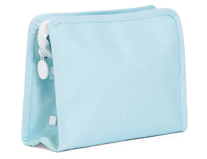 Roadie Medium Zip Pouch-Coated Canvas Lake Blue